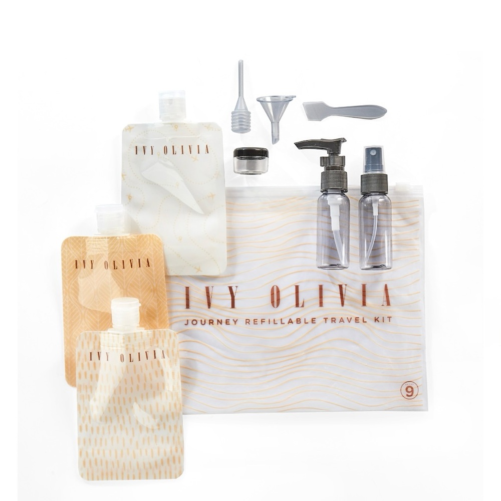IVY OLIVIA TSA Approved Journey Refillable Travel Kit